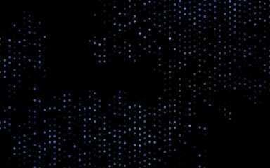 Dark BLUE vector cover with spots.