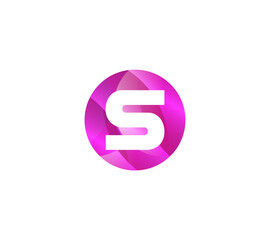 Fototapeta premium S Alphabet Circle Logo Design Concept