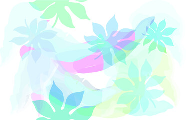 Artistic background of leaf concept, in watercolor style. vector EPS 10