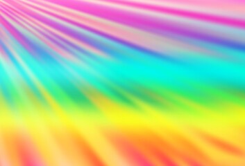 Obraz premium Light Multicolor, Rainbow vector backdrop with long lines.