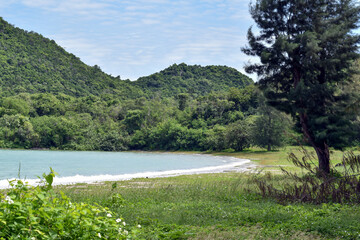 The coastal scenery of Thailand is not disturbed by tourists.