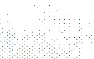 Light BLUE vector background with bubbles.