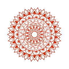 navratri mandala with red color decoration hindu icon