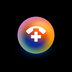 Obraz premium Call Ambulance - App Button