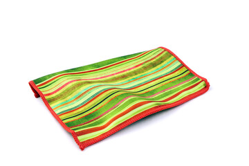 Green Cleaning cloth. Microfiber glass cloth. Microfiber cleaning towel