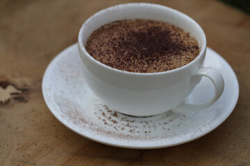 cup of coffee with beans, cup of coffee with chocolate, coffee on the table, cafe, table, cofee, meny, atmosphere, cup, food