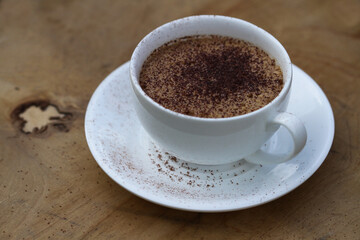cup of coffee with beans, cup of coffee with chocolate, coffee on the table, cafe, table, cofee, meny, atmosphere, cup, food