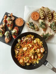 Paella with tapas