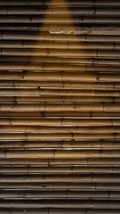 old brown tone bamboo plank fence texture for background