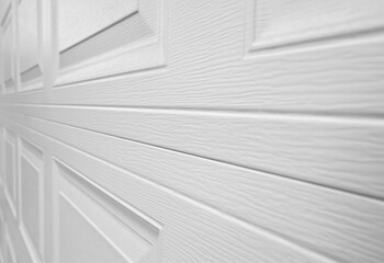 Obraz premium White vinyl garage door