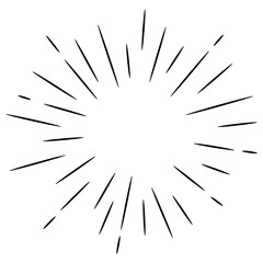 Fototapeta premium doodle starburst isolated on white background. hand drawn of sunburst. design elements. vector illustration.