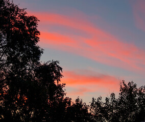 Colors of the sky after sunset
