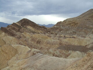 Zabriskie Point, Death Valley, California, USA - amazing rock formations in Death Valley