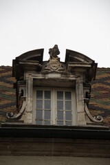 Immeubles dans les rue de la ville de Dijon en Bourgogne