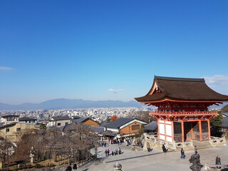 Fototapeta na wymiar kiyomizu-dera temple in kyoto, japan