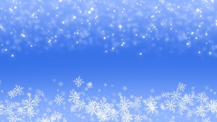 Fototapeta na wymiar Abstract Backgrounds snowflake on blue backgrounds , illustration wallpaper