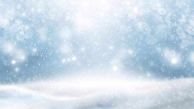 Abstract Backgrounds snow on blue backgrounds