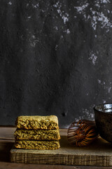 Vegan and gluteen free matcha cookies