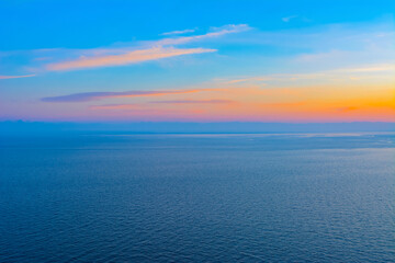 sunset on lake Baikal