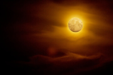 
full moon, close up in the sky