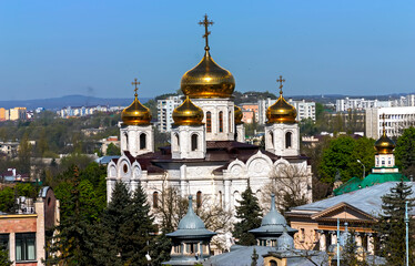 Fototapeta na wymiar Saviour Cathedral in the city of Pyatigorsk, Northern Caucasus, Russia.