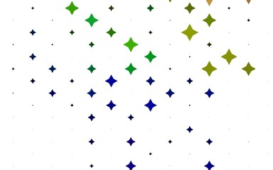 Light Multicolor, Rainbow vector texture with beautiful stars.