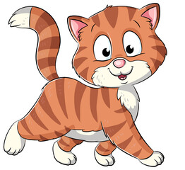 Niedliche Katze - Vektor-Illustration