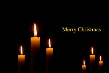Christmas decoration on abstract background
