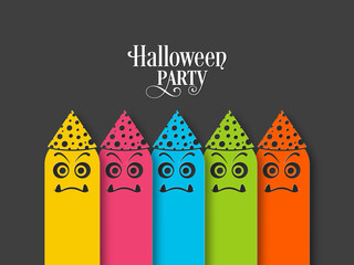 Illustration of poster,banner or invitation of Halloween party.