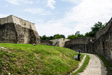 Fototapeta na wymiar FortFortress of Suceava. The Citadel of Suceava. Romania
