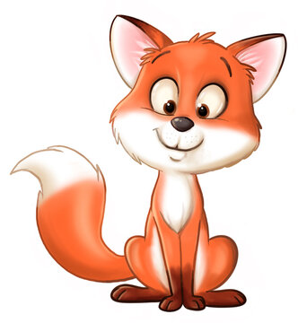 Niedlicher Fuchs - Illustration