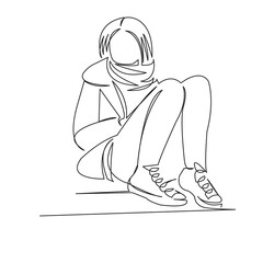 girl sitting on lvak