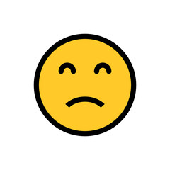 Fototapeta premium bad face emoticon