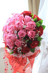 wedding bouquet of roses