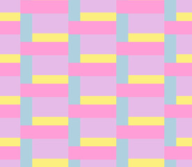 Color block seamless pattern, colorful geometric vector art.	