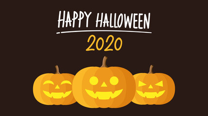 Halloween poster design 2020. Happy  Halloween day wallpaper.