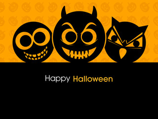 Illustration of poster,banner or invitation of Halloween party.