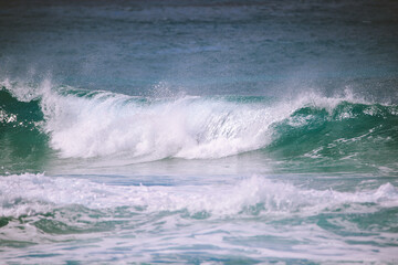 Waves  surfing Banzai Pipeline, North shore, Oahu, Hawaii