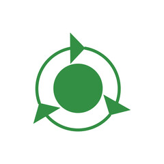Recycle Icon Color Design Vector Template Illustration