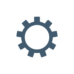 Gear Setting Icon Color Design Vector Template Illustration
