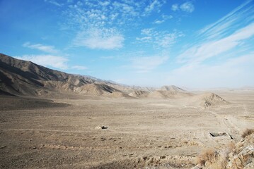 Hills and plains of Turkmenistan. Summer. Ashgabat.