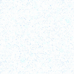 Hand Drawn blue Snowflakes Christmas Seamless Patt