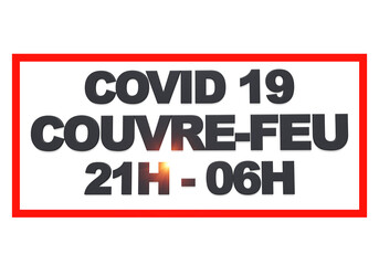 couvre feu typo 2 fond blanc