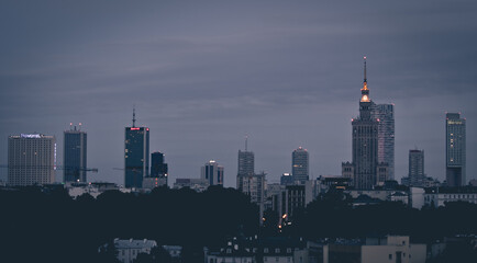Warszawa panorama miasta 