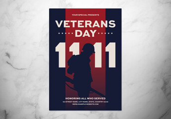 Veterans Day Flyer Layout