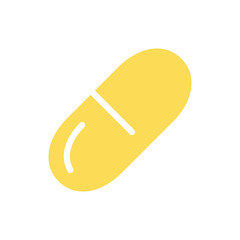 Capsule Icon Color Design Vector Template Illustration