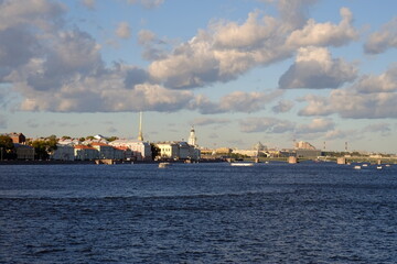 Fototapeta na wymiar Neva river in Saint Petersburg