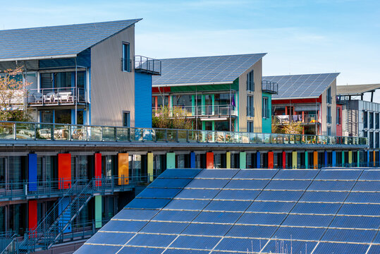 Details Of The Sunship ( Sonnenschiff ) In Freiburg, Germany