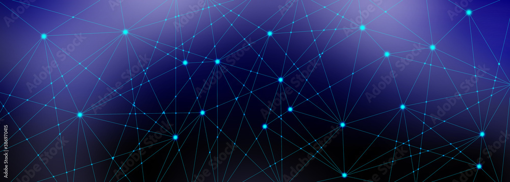 Poster network connection abstract background