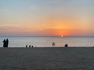 sunset at the beach